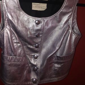 Vintage Chanel Leather Vest